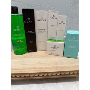 Nexxt 7pc Skincare Body Care Set Shower‎ Gel Serum Eye Balm Tea Tree Cream NEW